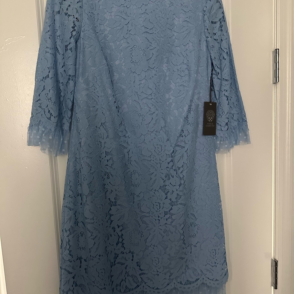 Lace dress- baby blue size 0